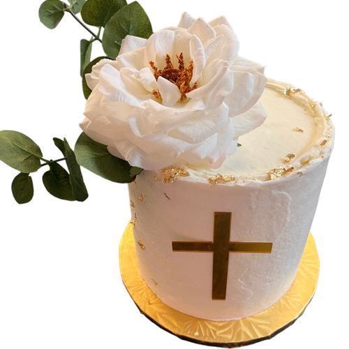 🕊️ RELIGIOUS CAKE 3 layer 6" cake (will serve 20)