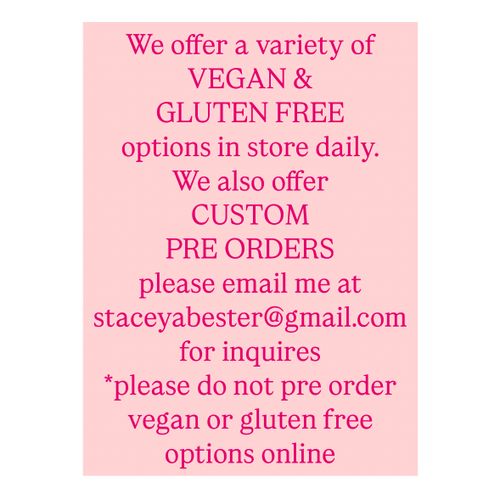 VEGAN & GLUTEN FREE OPTIONS