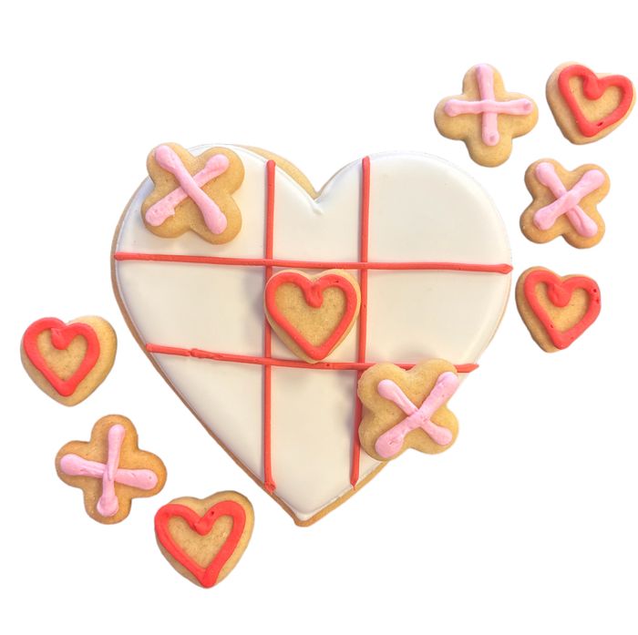 ❤️ VALENTINE TIC TAC TOE COOKIE SET