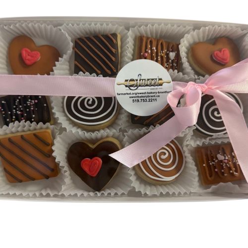 ❤️ VALENTINES Box of chocolates Sugar Cookies