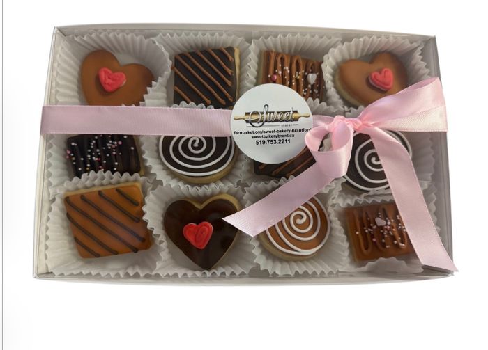 ❤️ VALENTINES Box of chocolates Sugar Cookies