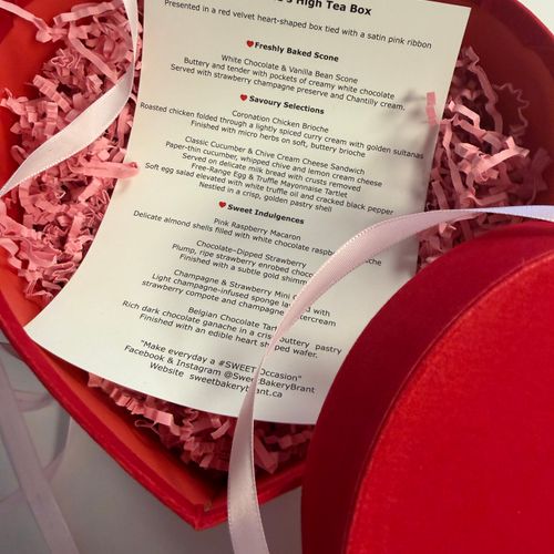 ❤️ VALENTINE HIGH TEA BOX