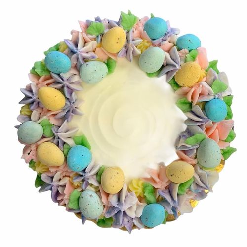 🐣 EASTER WREATH CAKE 6&rdquo; single layer serves 6-8