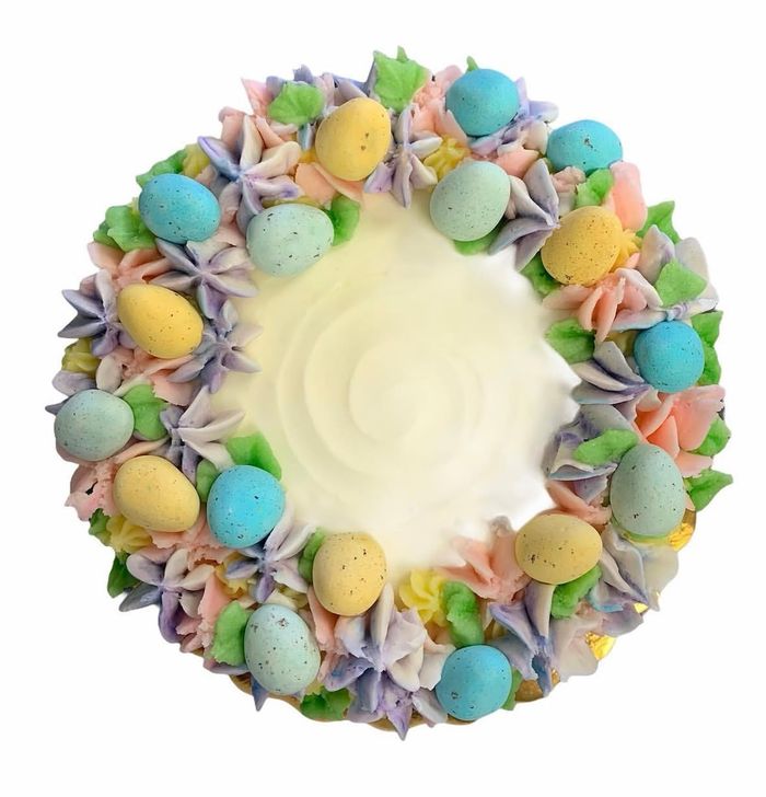 🐣 EASTER WREATH CAKE 6&rdquo; single layer serves 6-8