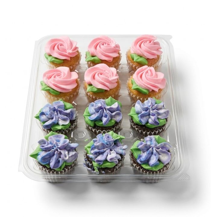 Vintage Floral Mini Cupcakes