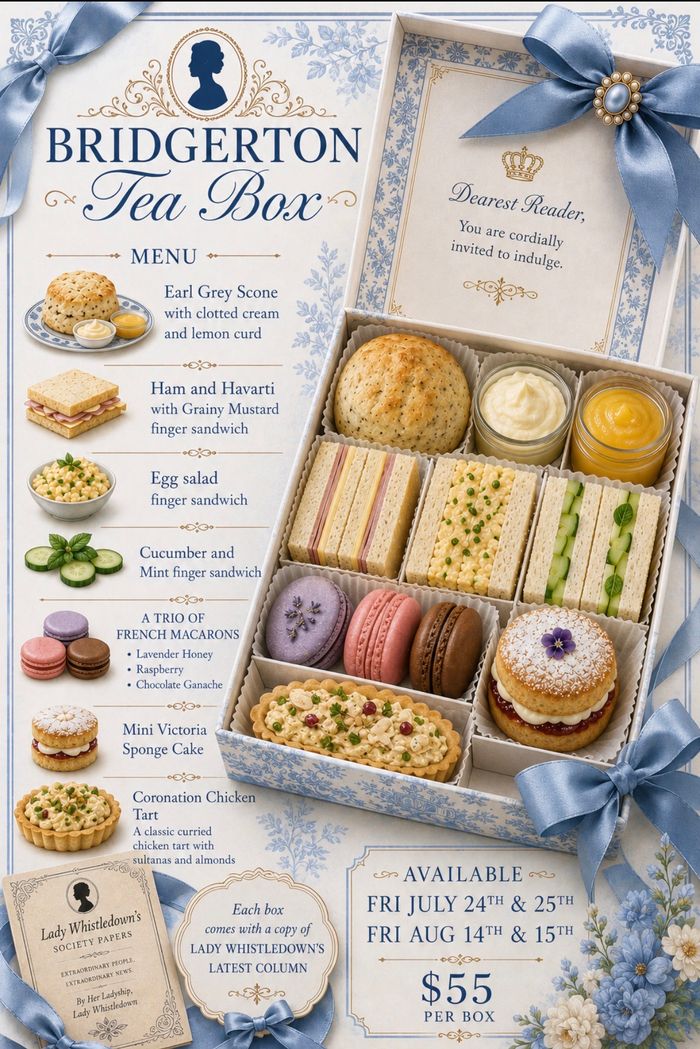 🎀 BRIDGERTON TEA BOX 🎀 PICKUPS ONLY JULY 24-25 & AUG 14-15