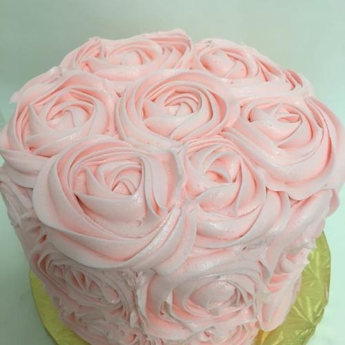 Signature Ribbon Rosette Cake 6-Inch Double Layer (serves 12-15)