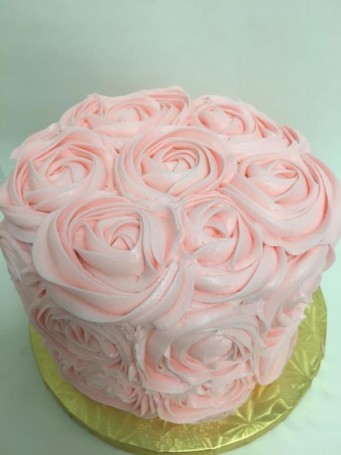 Signature Ribbon Rosette Cake 6-Inch Double Layer (serves 12-15)