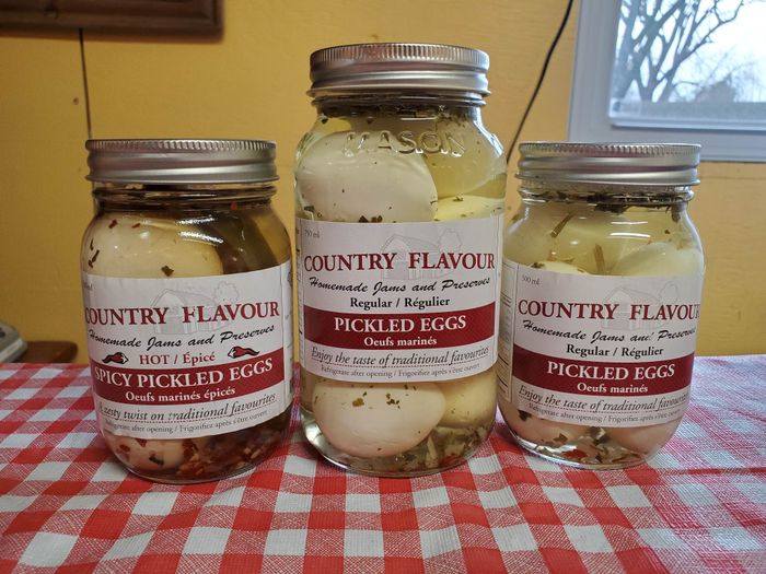 Local made: Pickled Eggs