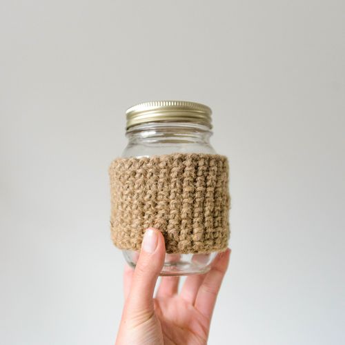Drink Cozy in Eco-Friendly Jute Twine