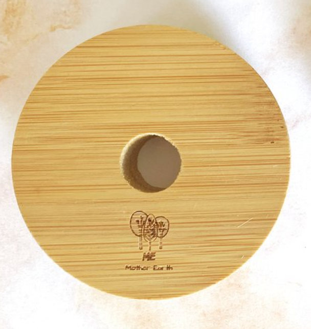 Bamboo Mason Jar Lid