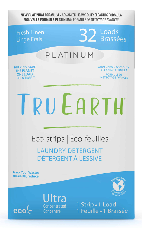 Tru Earth Eco-strips Laundry Detergent (Platinum) - 32 Loads
