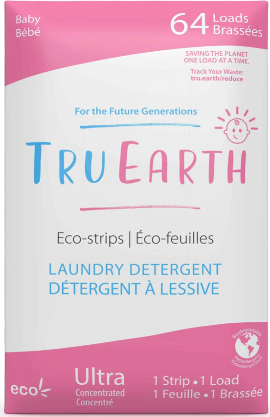 Tru Earth Eco-strips Laundry Detergent (Baby) - 64 Loads