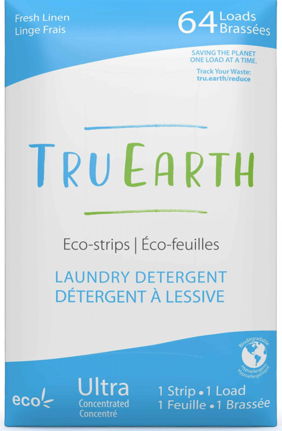 Tru Earth Eco-strips Laundry Detergent (Fresh Linen) - 64 Loads