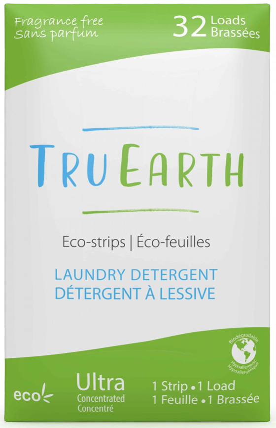 Tru Earth Eco-strips Laundry Detergent (Fragrance-free) - 32 Loads