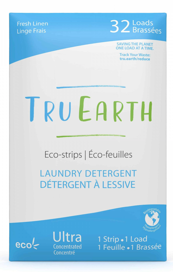 Tru Earth Eco-strips Laundry Detergent (Fresh Linen) - 32 Loads
