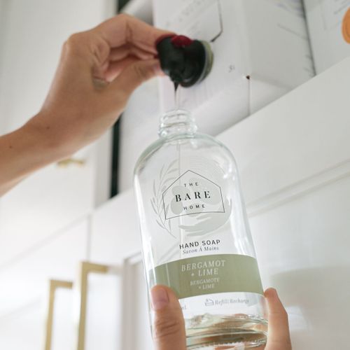 Hand Soap - Bergamot & Lime (500mL in a mason jar)