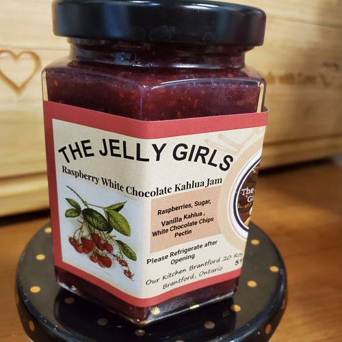 Raspberry Kaluha White Chocolate Chip Jam